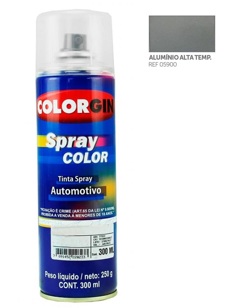 SPRAY ALUMINIO ALTA TEMPERATURA 300ML - COLORGIN