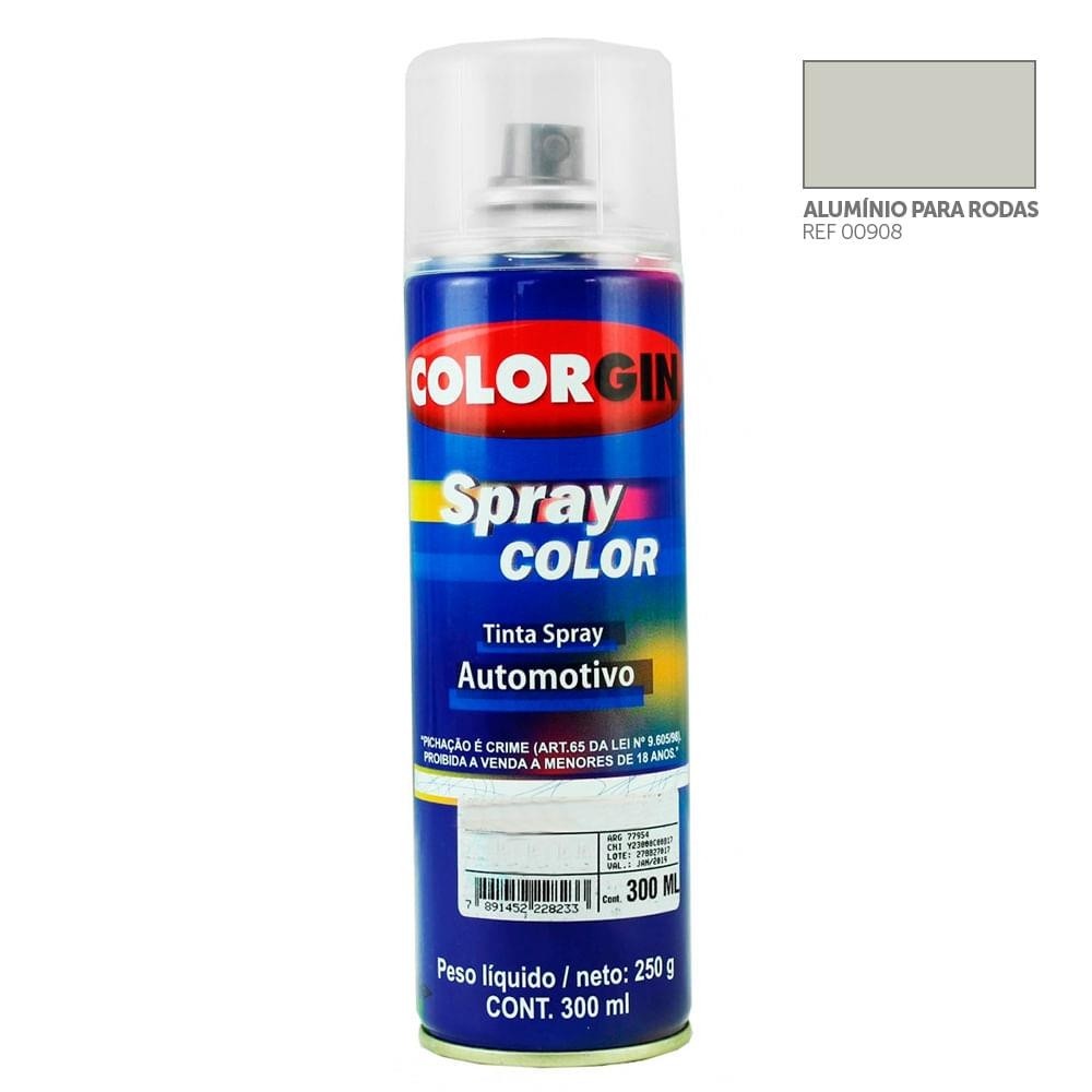 SPRAY ALUMINIO PARA RODAS 300ML - COLORGIN