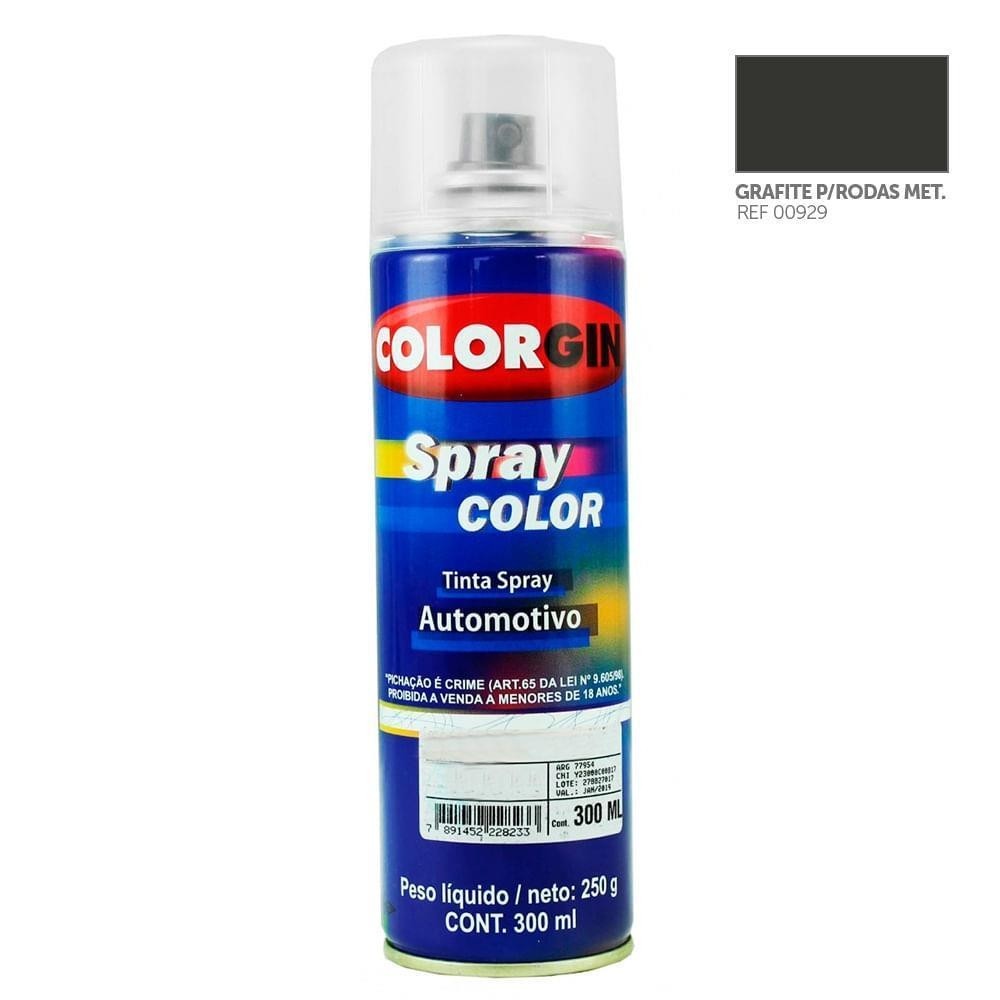 SPRAY GRAFITE PARA RODAS 300ML - COLORGIN