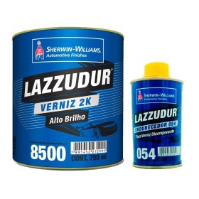 KIT VERNIZ 2K ALTO BRILHO 8500 C/ CATALISADOR - LAZZURIL