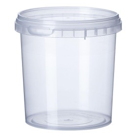POTE PLASTICO TRANSPARENTE 1LT LAZZURIL - UN