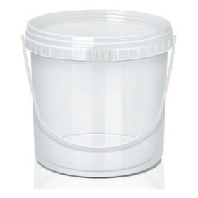 POTE PLASTICO TRANSPARENTE 3,6LT LAZZURIL - UN